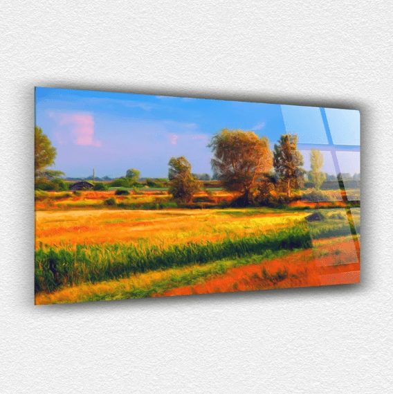 Doğa Manzaralı Cam Tablo
