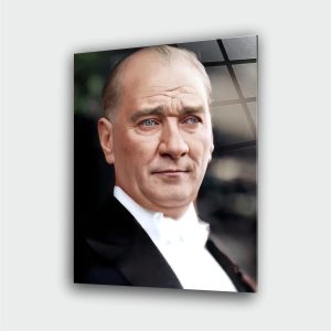 Atatürk Portre Cam Tablo - Görsel 4