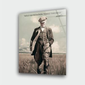 Atatürk Tarım Cam Tablo - Görsel 3