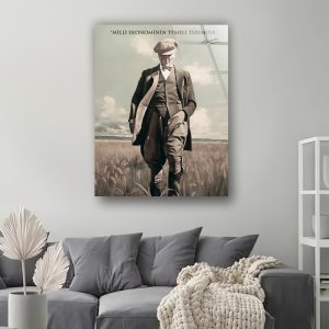 Atatürk Tarım Cam Tablo - Görsel 2