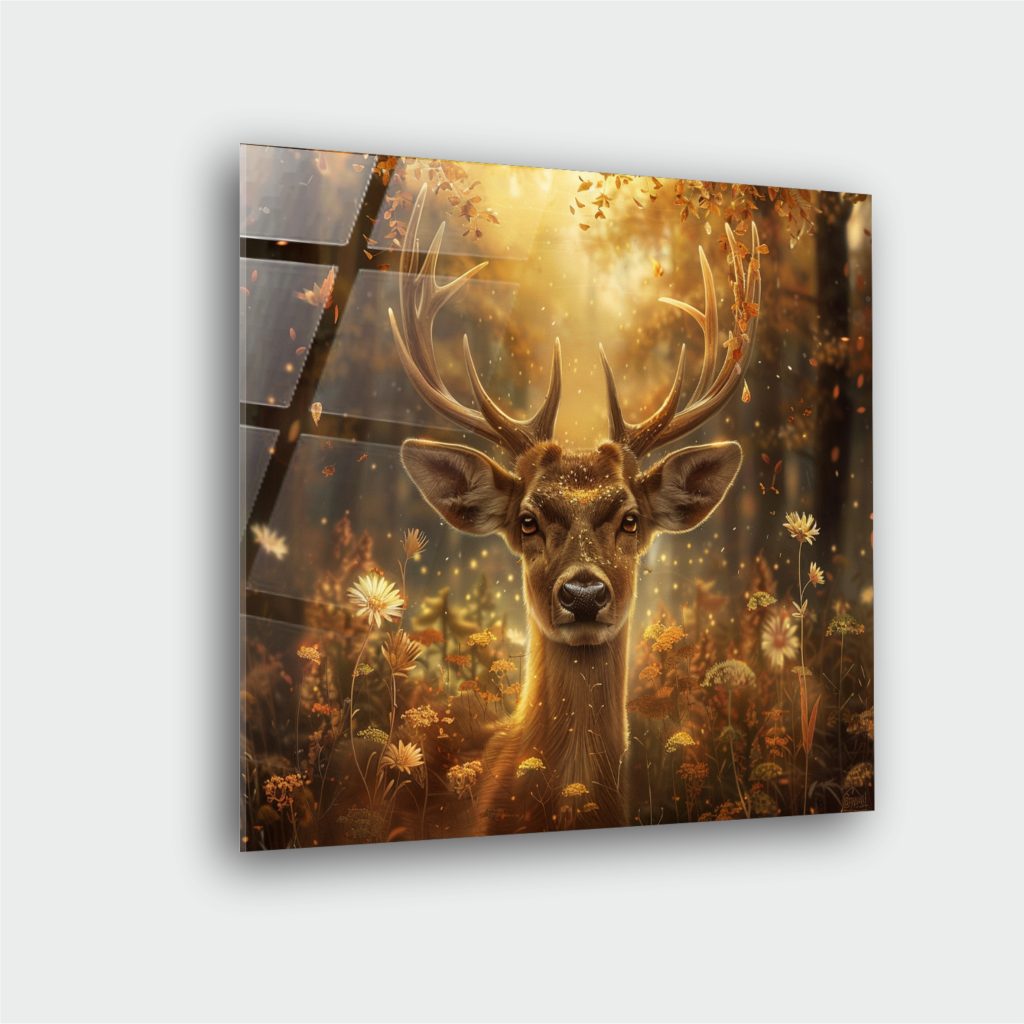 Geğik Çiçek Cam Tablo M2