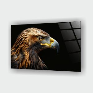 Kartal Portre 2 Cam Tablo