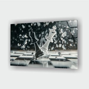 Şahların Savaşı Cam Tablo