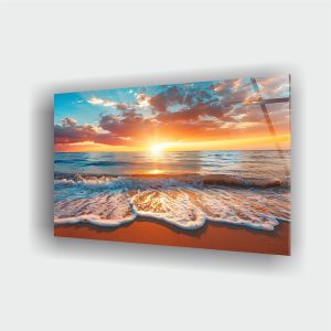 Deniz ve Güneş Cam Tablo