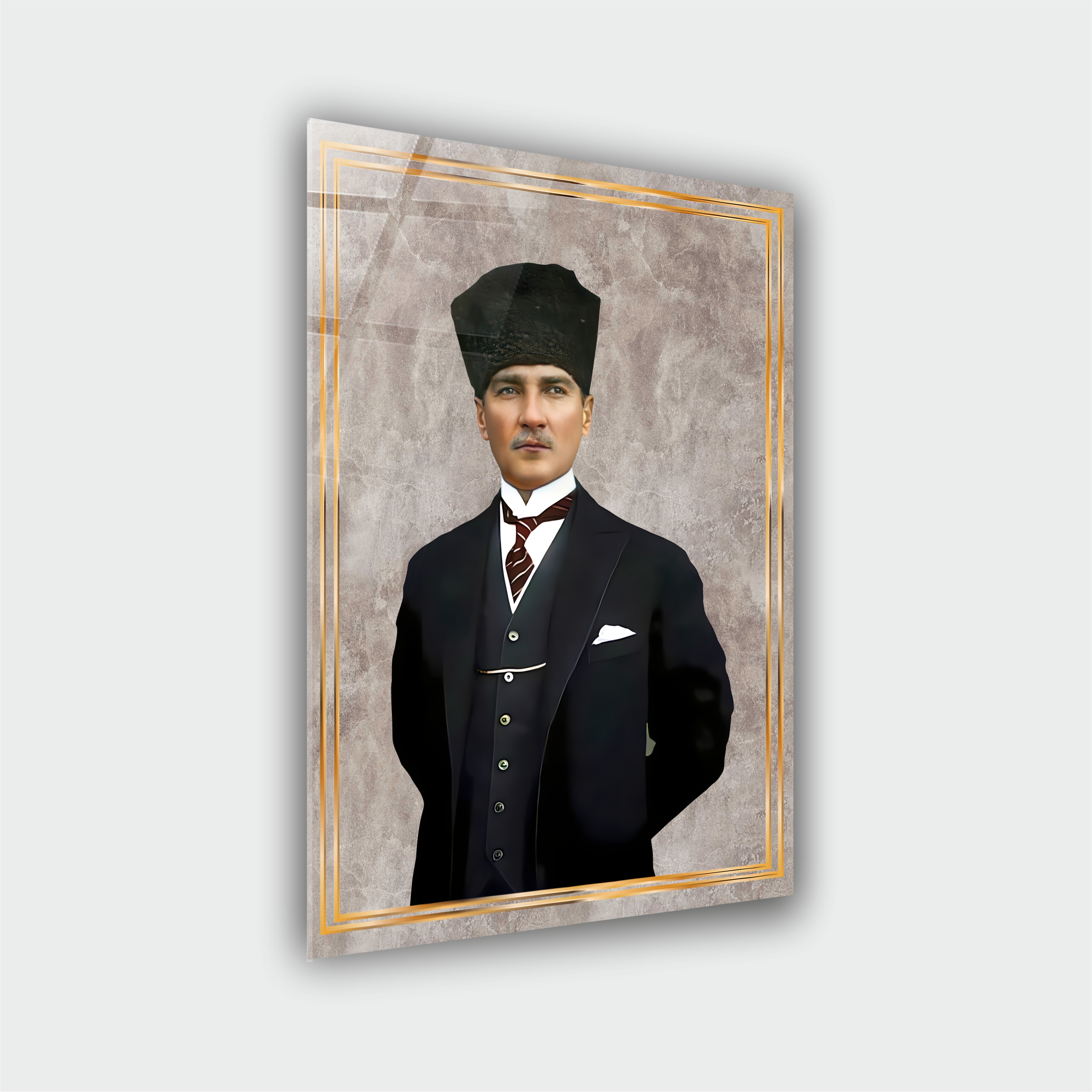 Mustafa Kemal Atatürk Cam Tablo
