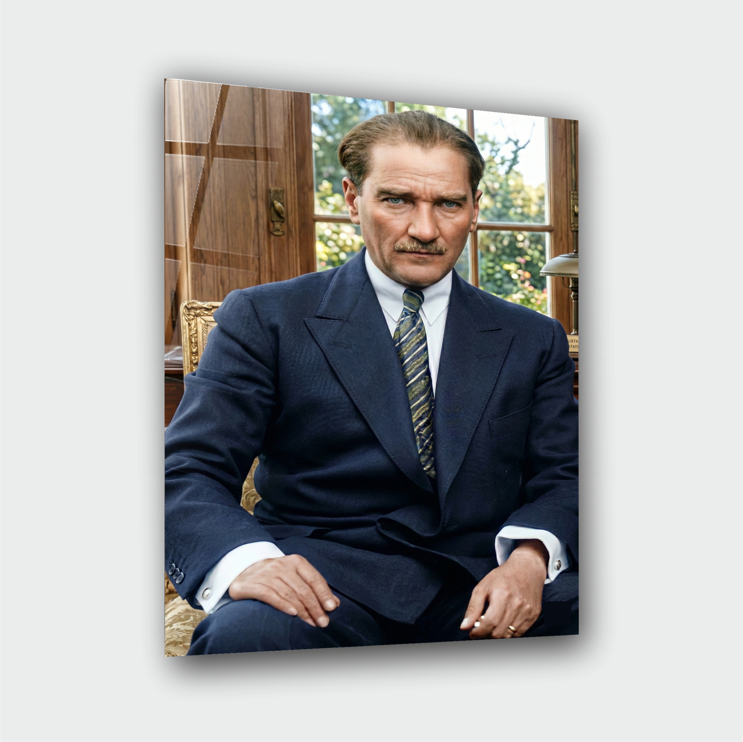 Mustafa Kemal Atatürk Cam Tablo