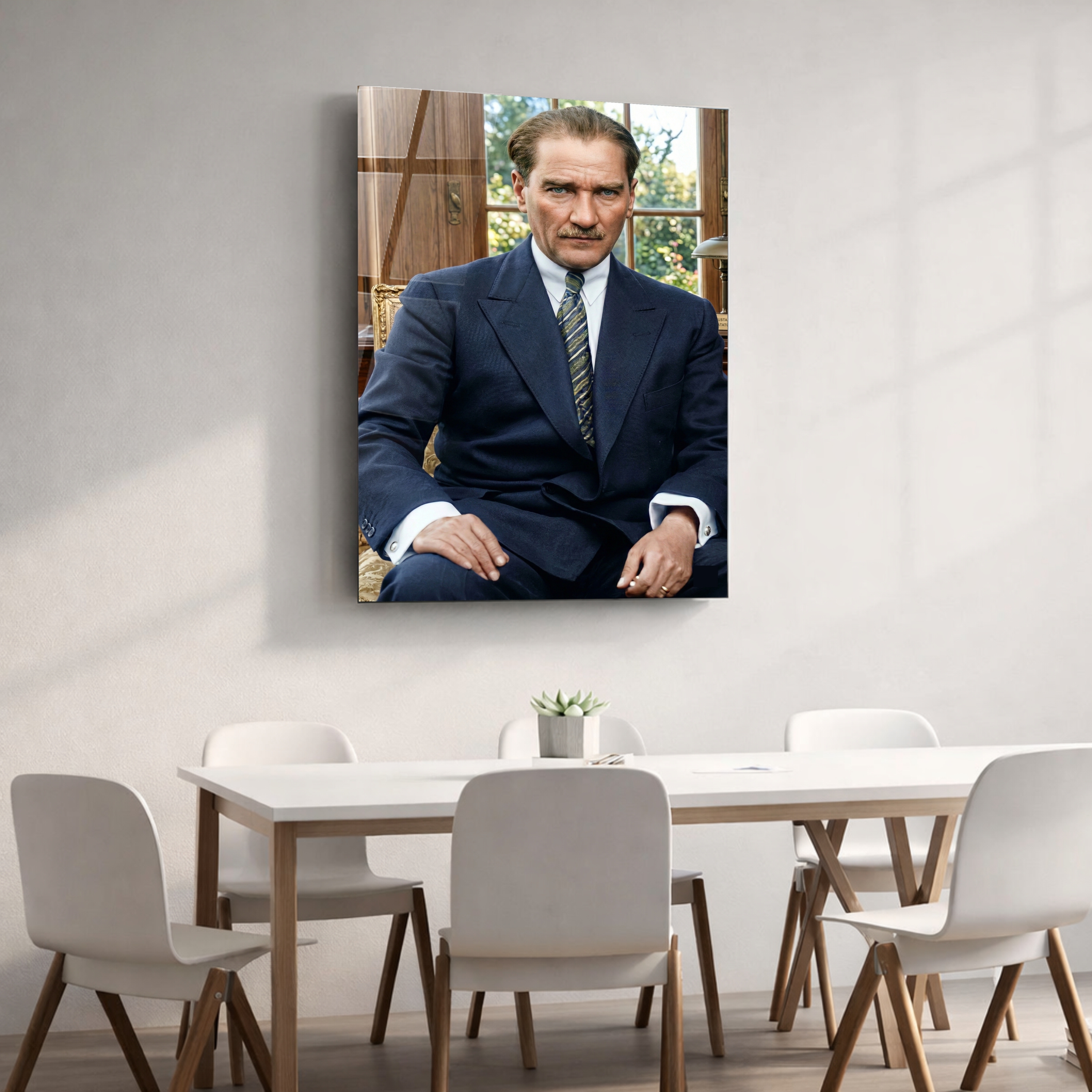 Mustafa Kemal Atatürk Cam Tablo - Görsel 4