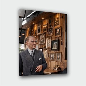 Atatürk Cam Tablo – Çerçevesiz UV Baskı - Görsel 3