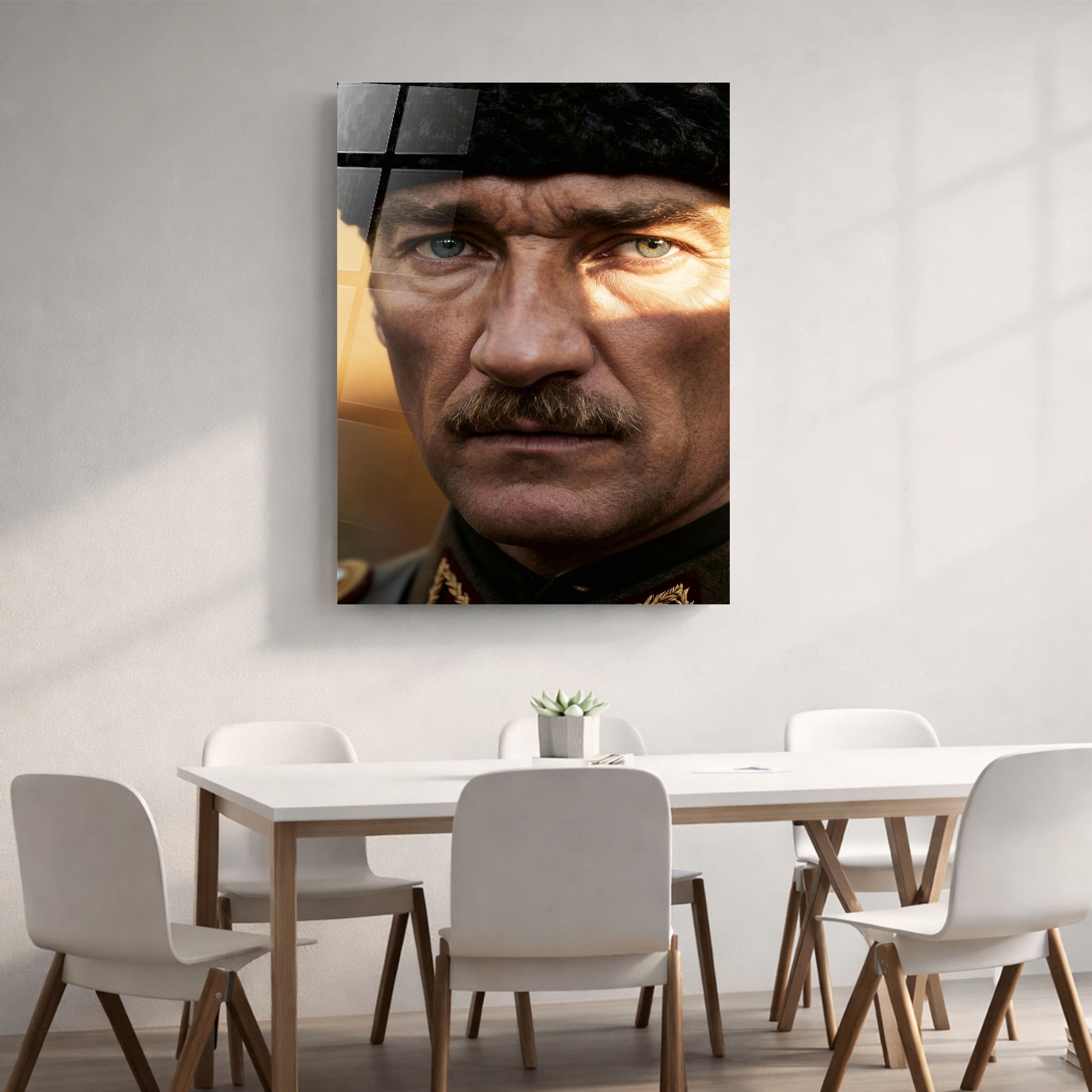 Atatürk Cam Tablo – Çerçevesiz UV Baskı - Görsel 4