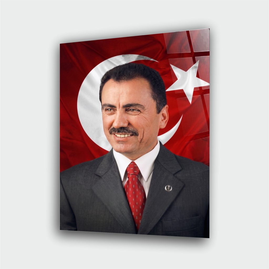 Muhsin Yazıcıoğlu – Türk Bayraklı Çerçevesiz UV Baskı
