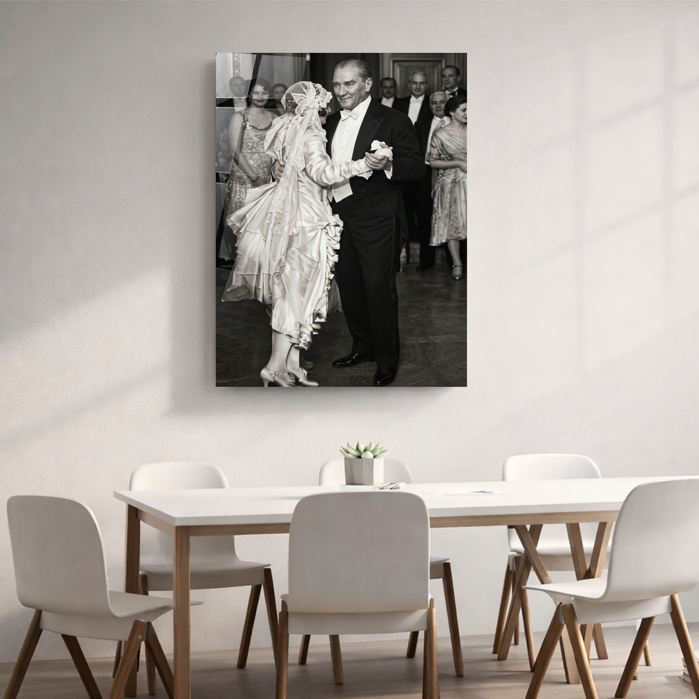 Atatürk Cam Tablo – Çerçevesiz UV Baskı - Görsel 4