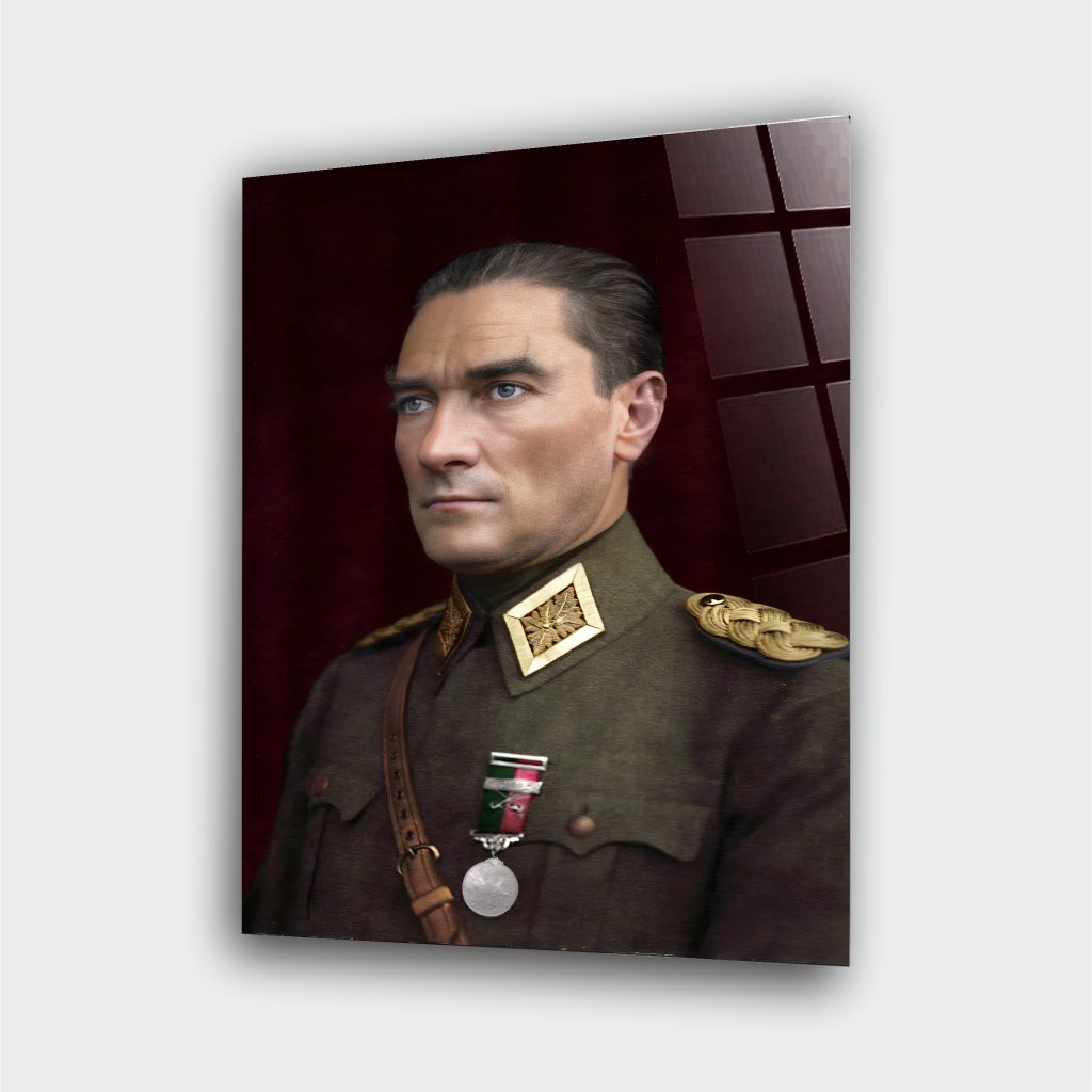 Atatürk Cam Tablo – Çerçevesiz UV Baskı