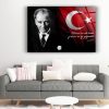 Atatürk Cam Tablo – Türk Bayraklı Çerçevesiz UV Baskı